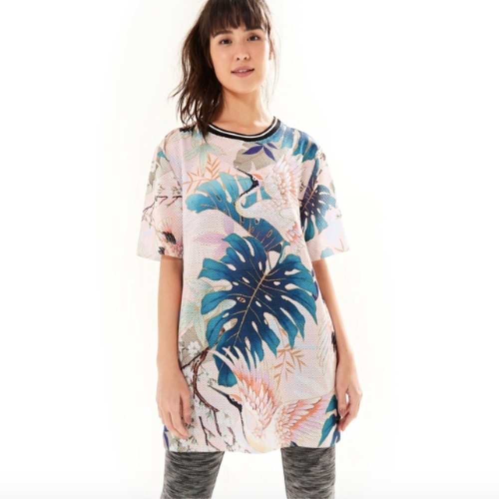 Farm Rio Sweet Breeze Mesh T-Shirt